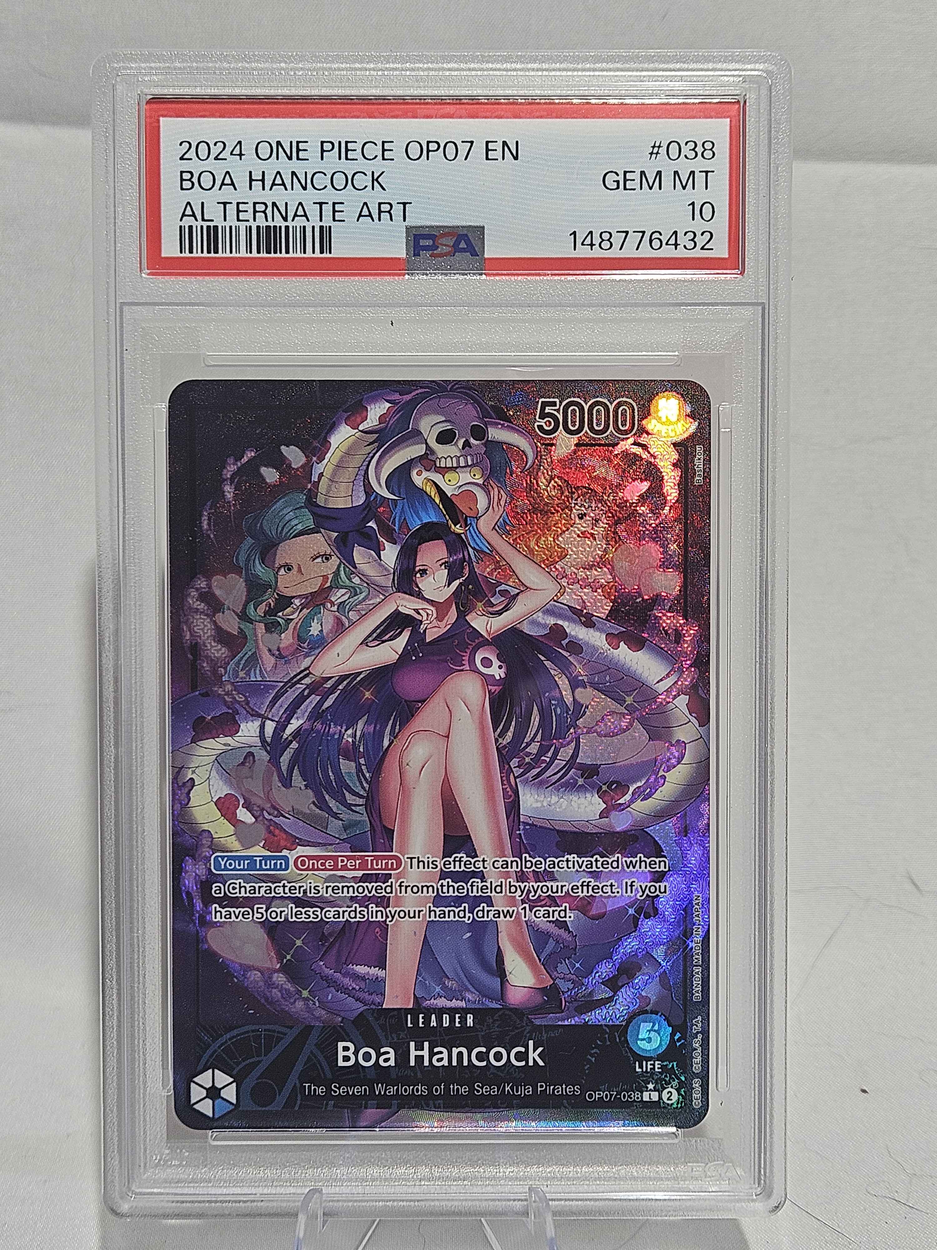 PSA 10 Boa Hancock #OP07-038 Alternate Art – One Piece 500 Years in the Future
